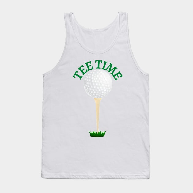 Tee time | Golfer gift idea Tank Top by Fayn